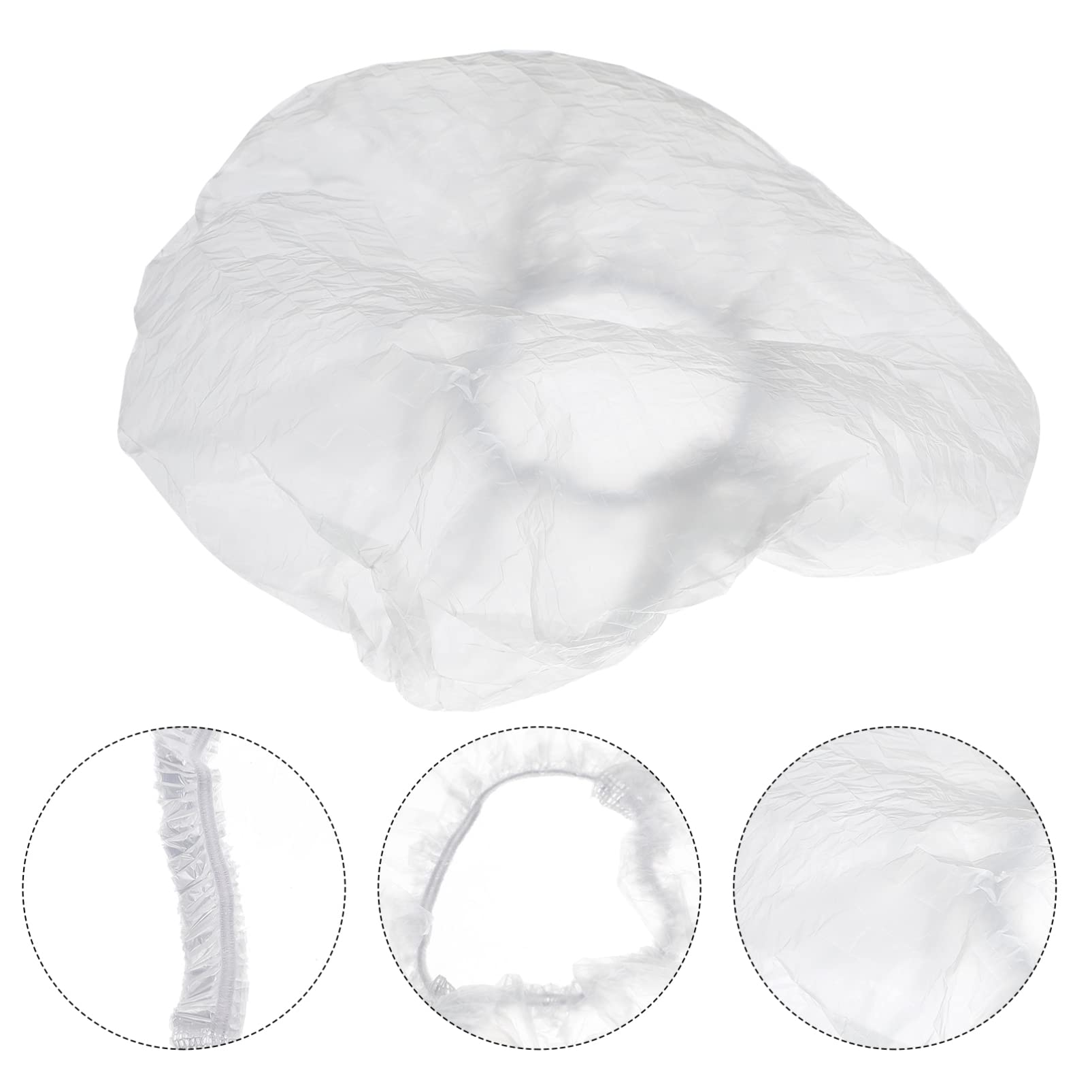 300pcs Elastic Plastic Food Covers for Bowls & Refrigerator Storage - Reusable Stretchable Bowl Covers for Fresh Food Preservation (Kitchen, Meal Prep, Leftovers)