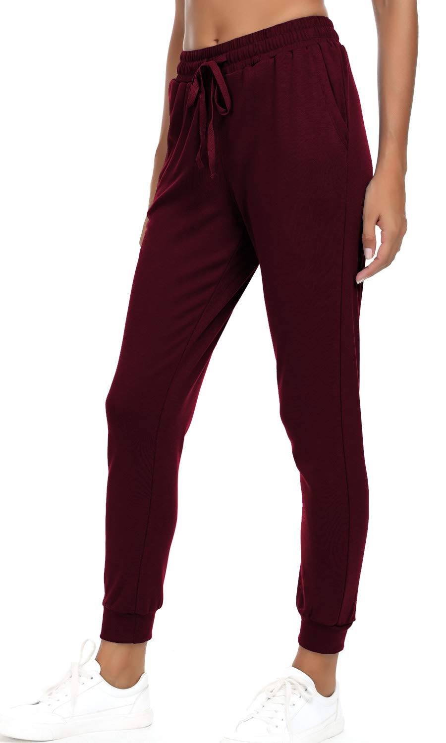 Women's Cotton Joggers Pants - Tapered Workout Yoga Sweatpants with Pockets for Running, Lounge & Casual Wear | Comfortable Activewear for Women