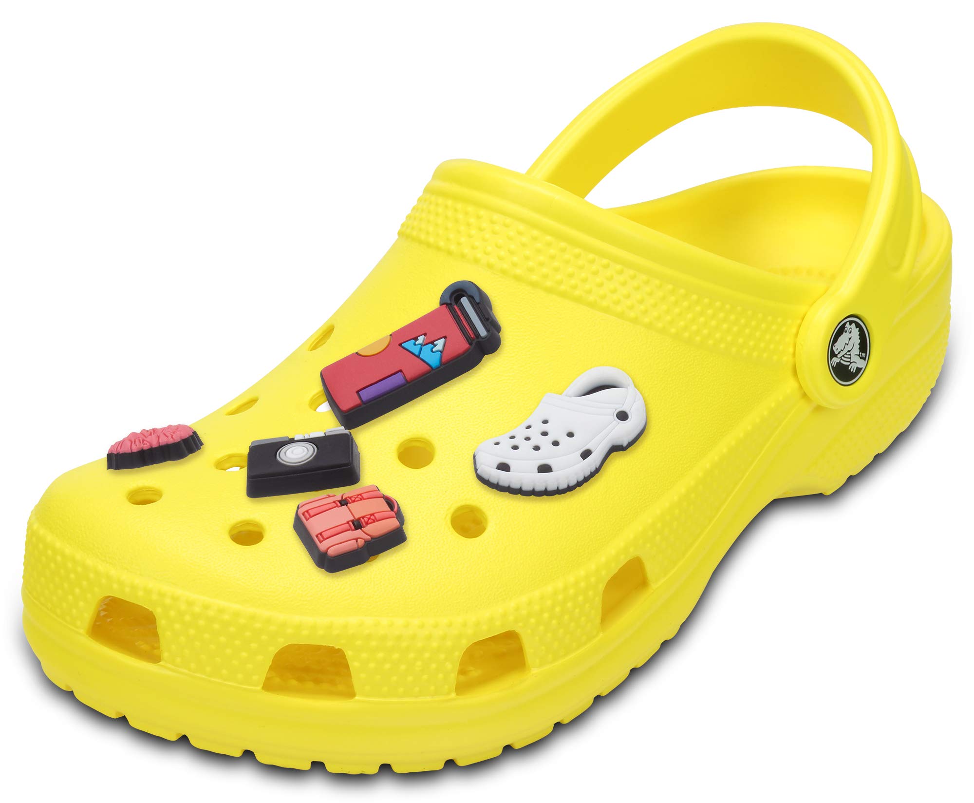 Comfortable Crocs Classic Clogs for Men & Women with 5-Pack Jibbitz Charms - Perfect for Casual Wear, Outdoor Activities & Home Use