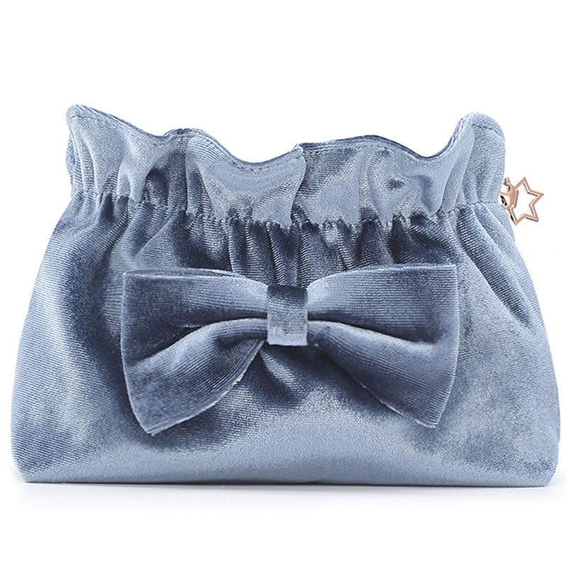 Velvet Makeup Bag for Women - Soft Zippered Cosmetic Pouch, Travel Toiletry Organizer | Perfect Gift for Birthday, Christmas, Valentine's Day | Great for Daily Use, Traveling, and Gifting