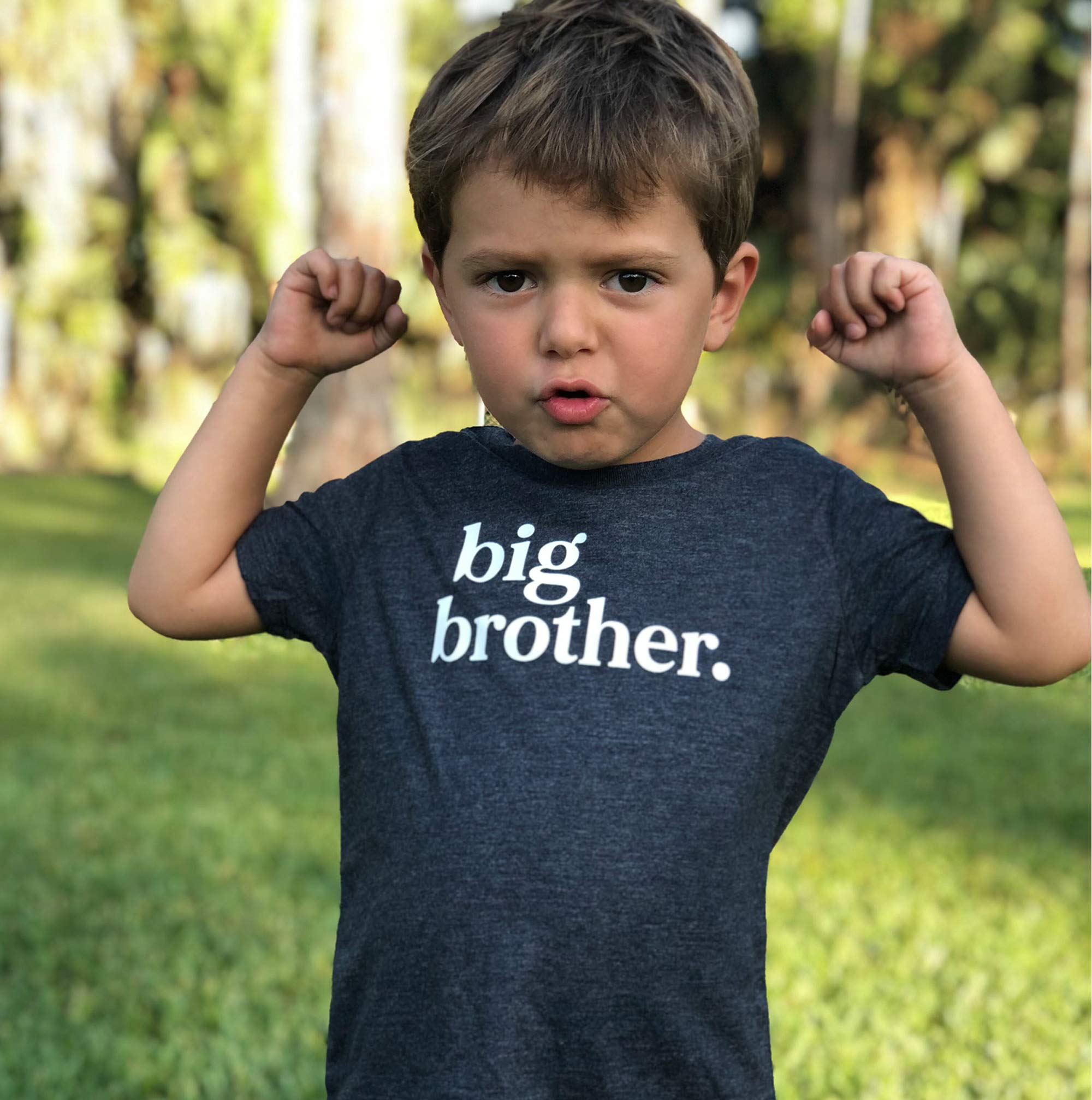 Big Brother & Little Brother Matching Sibling Reveal T-Shirts for Toddlers & Babies - Cute Announcement Outfits for Newborn Photos & Family Moments