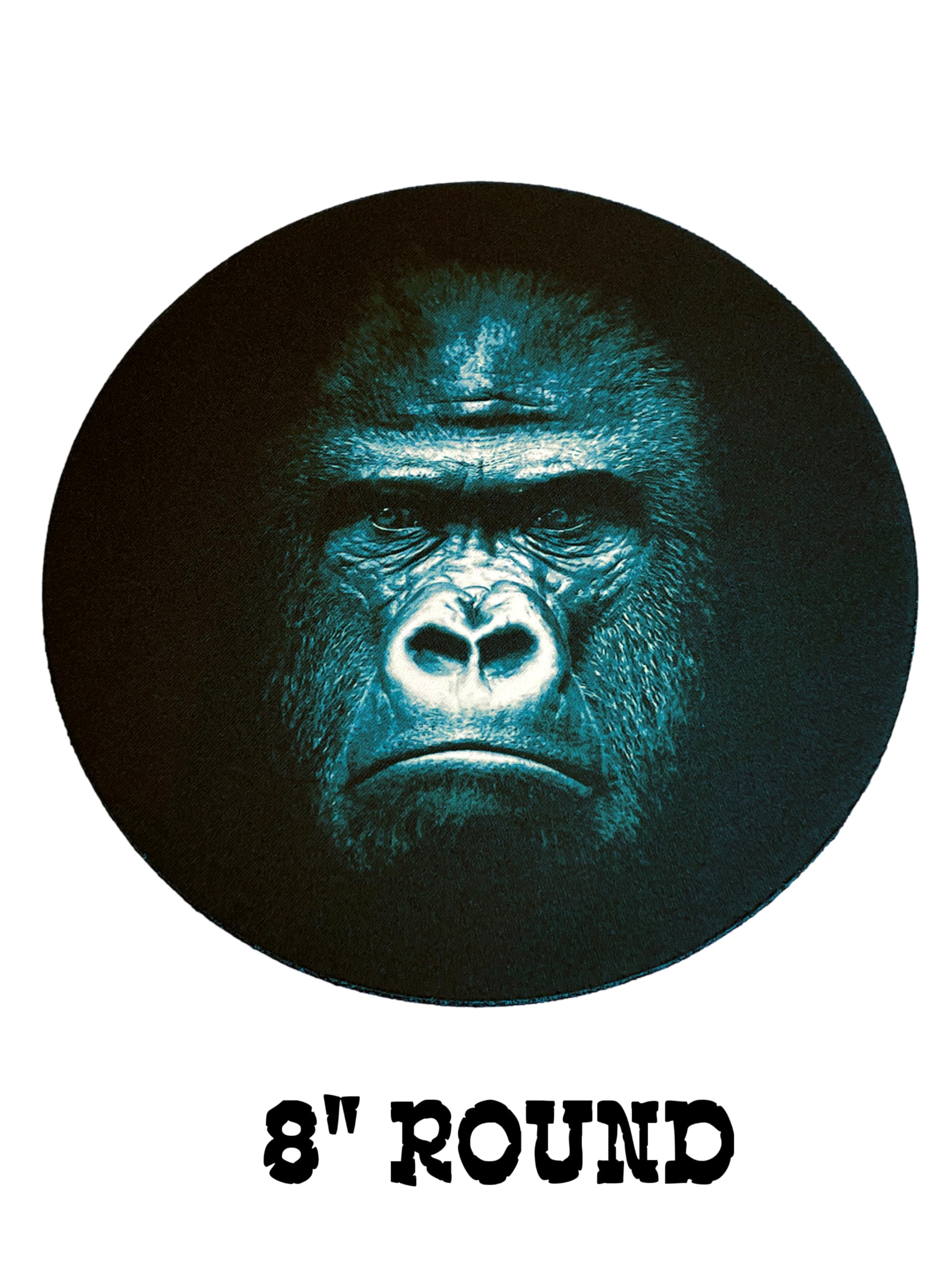 Premium Non-Slip Gorilla Mouse Pad - Large Desk Mousepad for Laptop & PC, Ergonomic Gaming Mouse Mat with Cute Monkey Design (Black) - Perfect for Office, Gaming & Home Workspace Setup