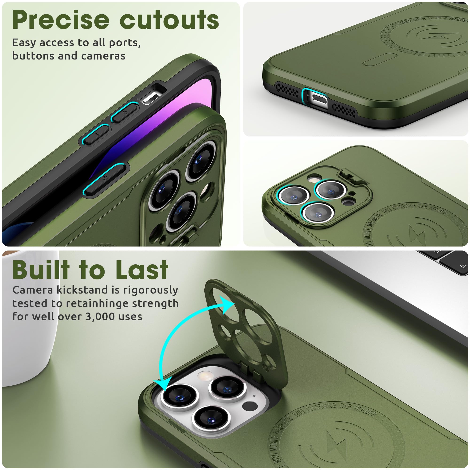 ABITKU Magnetic Case for iPhone 15 Pro Max (6.7
