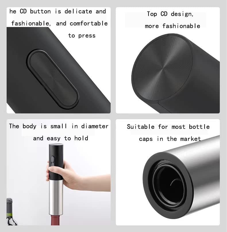Premium Electric Wine Opener Set - Fast & Easy Automatic Corkscrew with Stainless Steel Foil Cutter - Perfect Gift for Wine Lovers, Sommeliers & Champagne Enthusiasts | Ideal for Home Bars, Dinner Parties & Wine Tasting Events