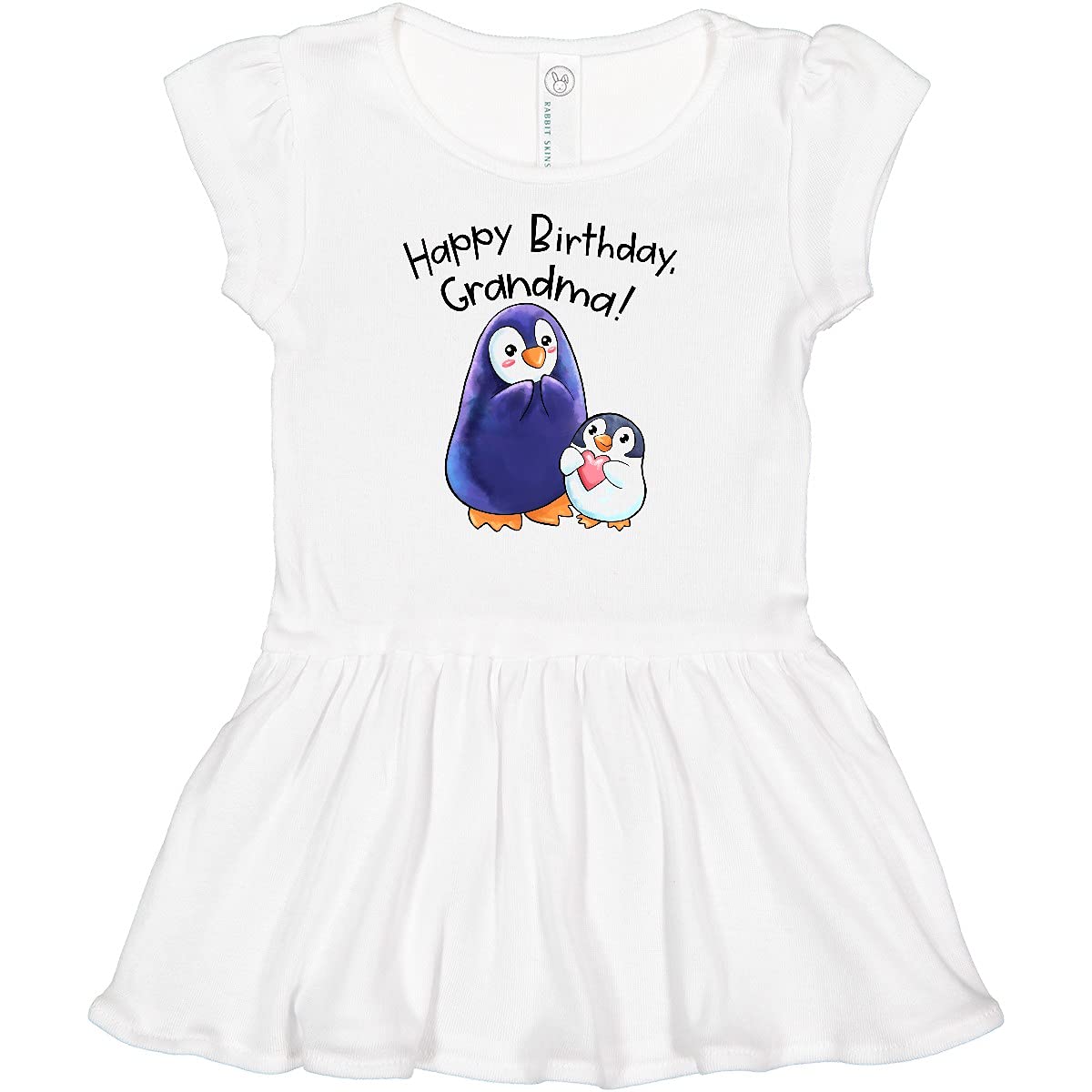 Inktastic Happy Birthday Grandma Cute Penguins Infant Dress - Adorable Outfit for Baby Girls' Birthday Parties & Special Occasions
