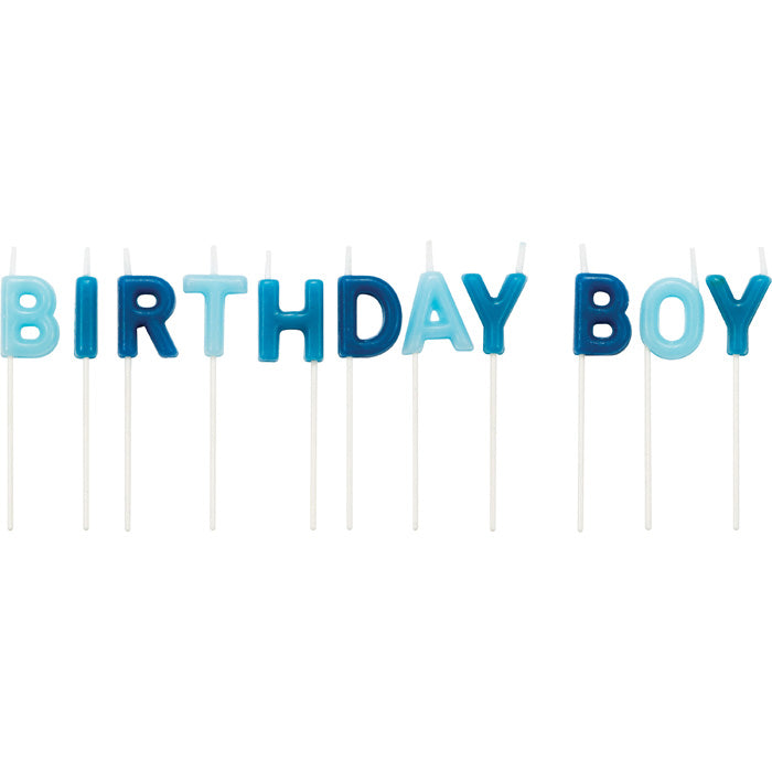 12-Piece Bulk Birthday Boy Pick Candles - Fun Cupcake Toppers for Kids' Birthday Parties & Celebrations