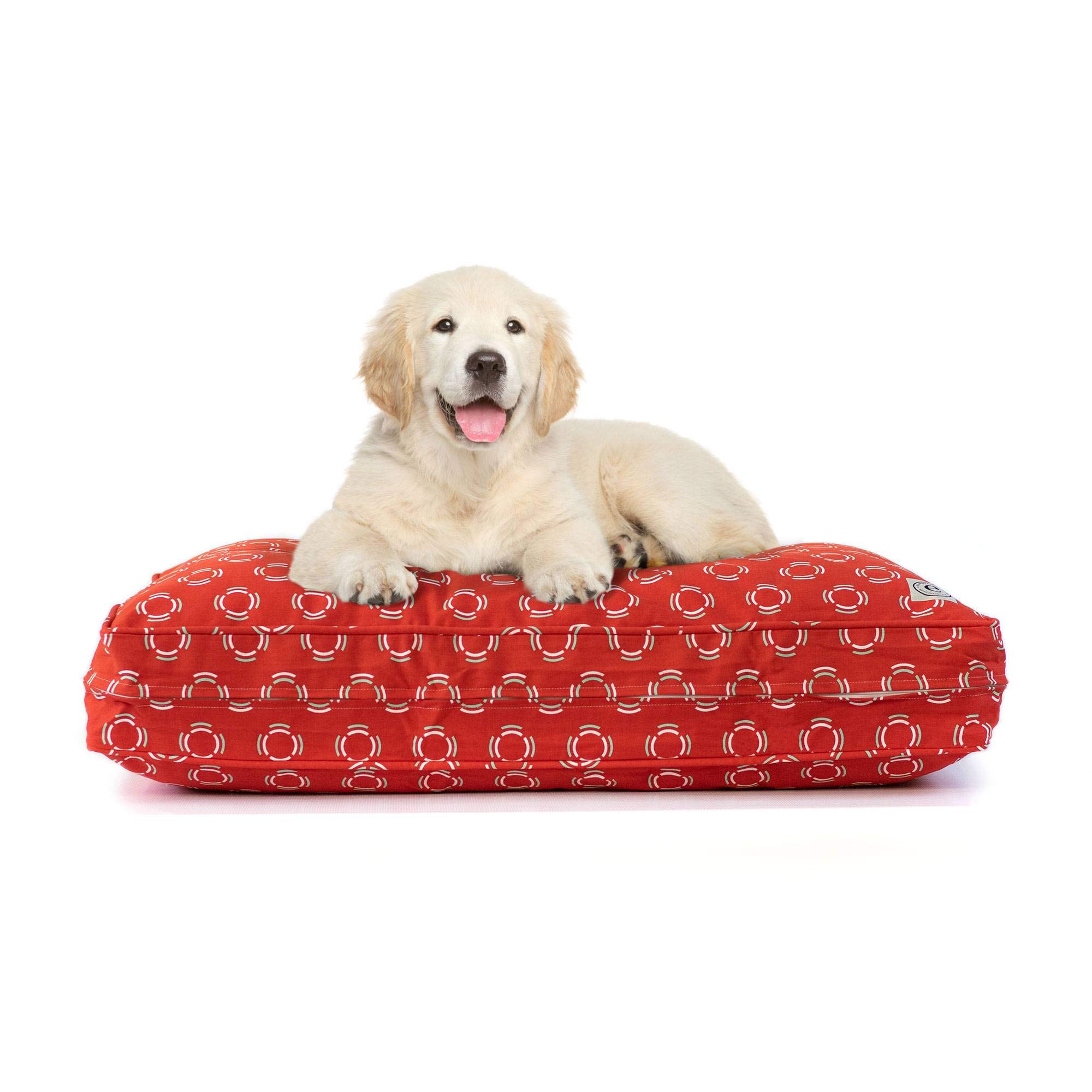 eLuxurySupply Dog Bed Cover Replacement - 100% Cotton Canvas Washable Pet Bed Cover with Zipper for Easy Removal | Durable & Preshrunk Fits Orthopedic Memory Foam Dog Beds | Small, Medium & Large Sizes | Perfect for Home, Travel & Vet Visits