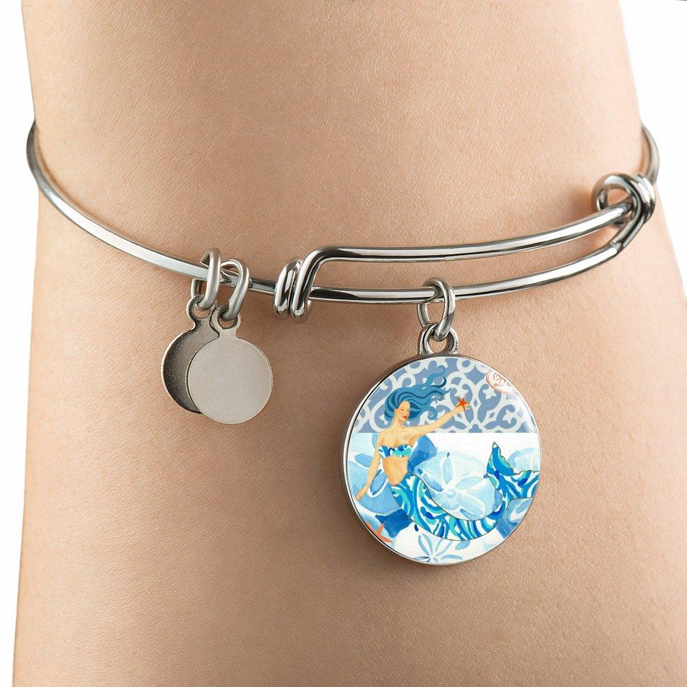 Blue Mermaid Necklace - Elegant Ocean Jewelry for Women, Perfect Gift for Beach Lovers & Mermaid-Themed Parties | Great for Birthdays, Anniversaries & Special Occasions