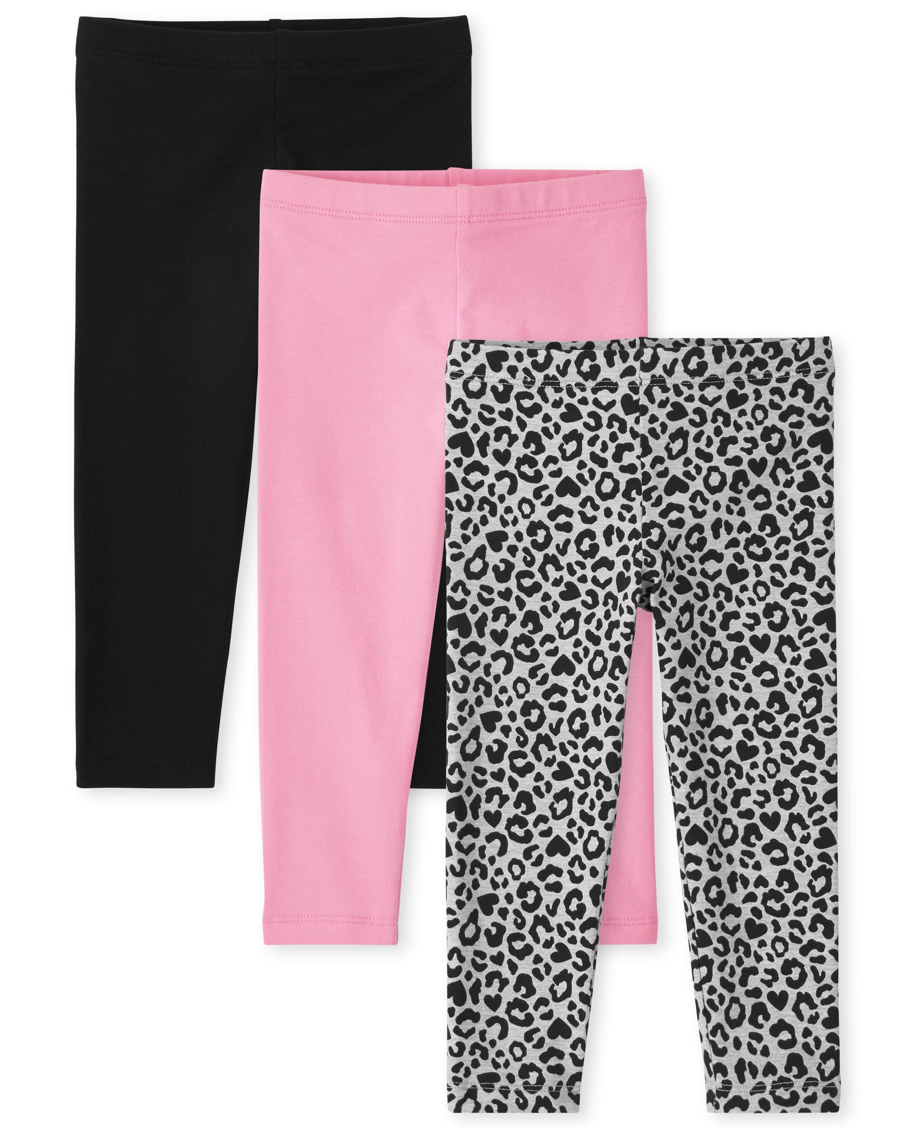 The Children's Place Baby Toddler Girls' Fashion Leggings - Soft Stretchy Cotton Pants for Playtime & Everyday Wear