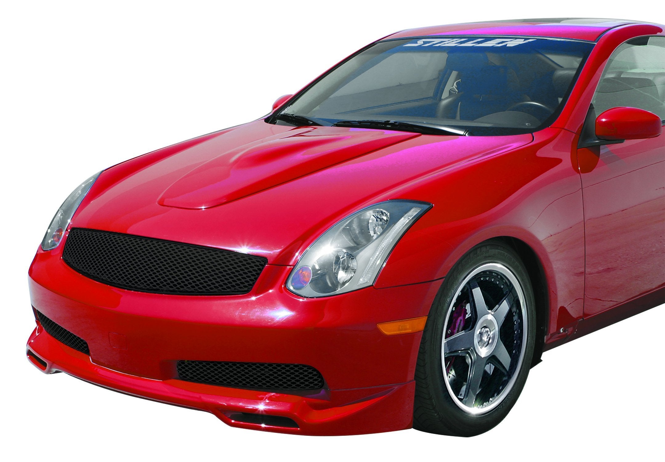 2003-2007 Infiniti G35 Coupe Front Lip Spoiler - Carbon Fiber Style - 103611 - Perfect for Car Enthusiasts & Street Racing Upgrades