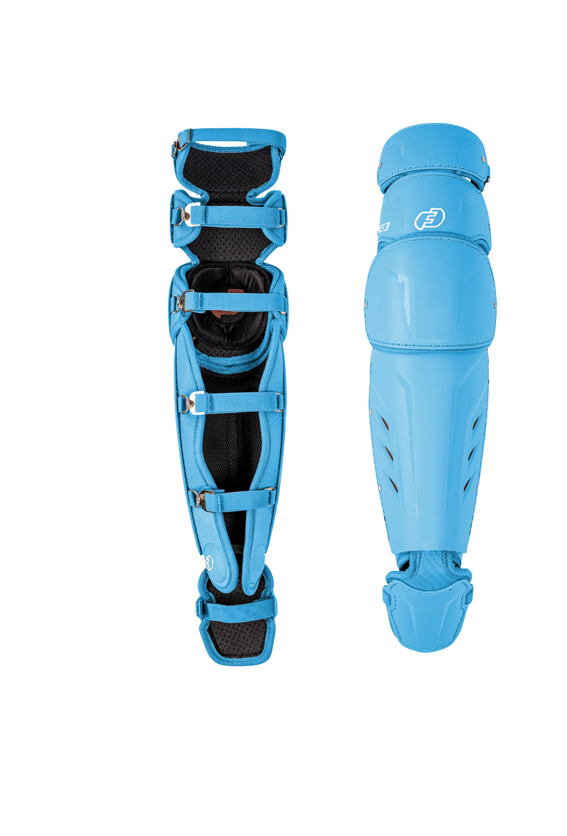 FORCE3 XS3® Pro Leg Guards - Intermediate Baseball & Softball Catcher's Gear for Youth & Adult Players - Perfect for Training, Games & Practice Sessions