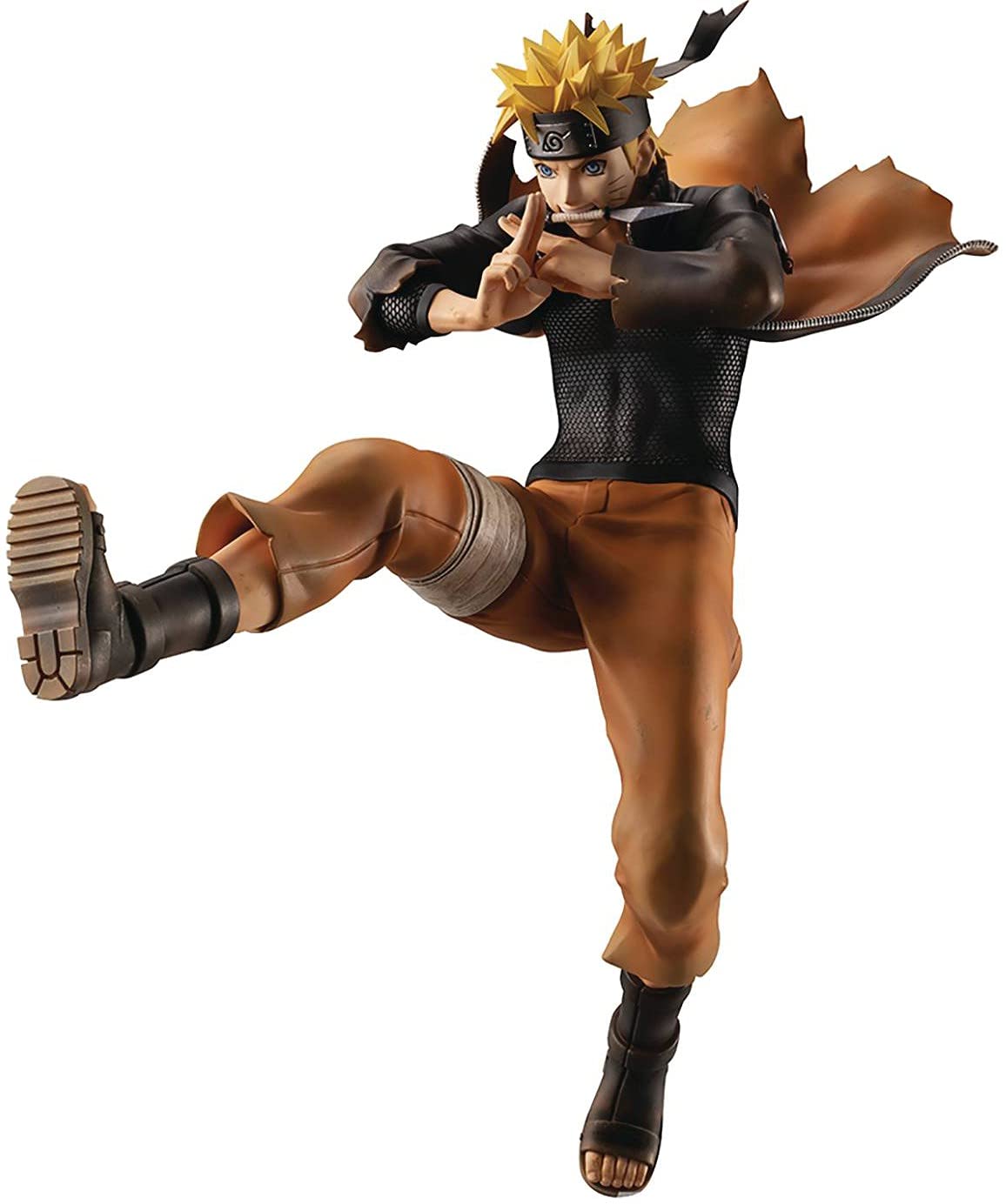Megahouse Naruto Shippuden Naruto Uzumaki Shinobi World War Version GEM Series PVC Action Figure - Anime Collectible for Display & Gift for Fans