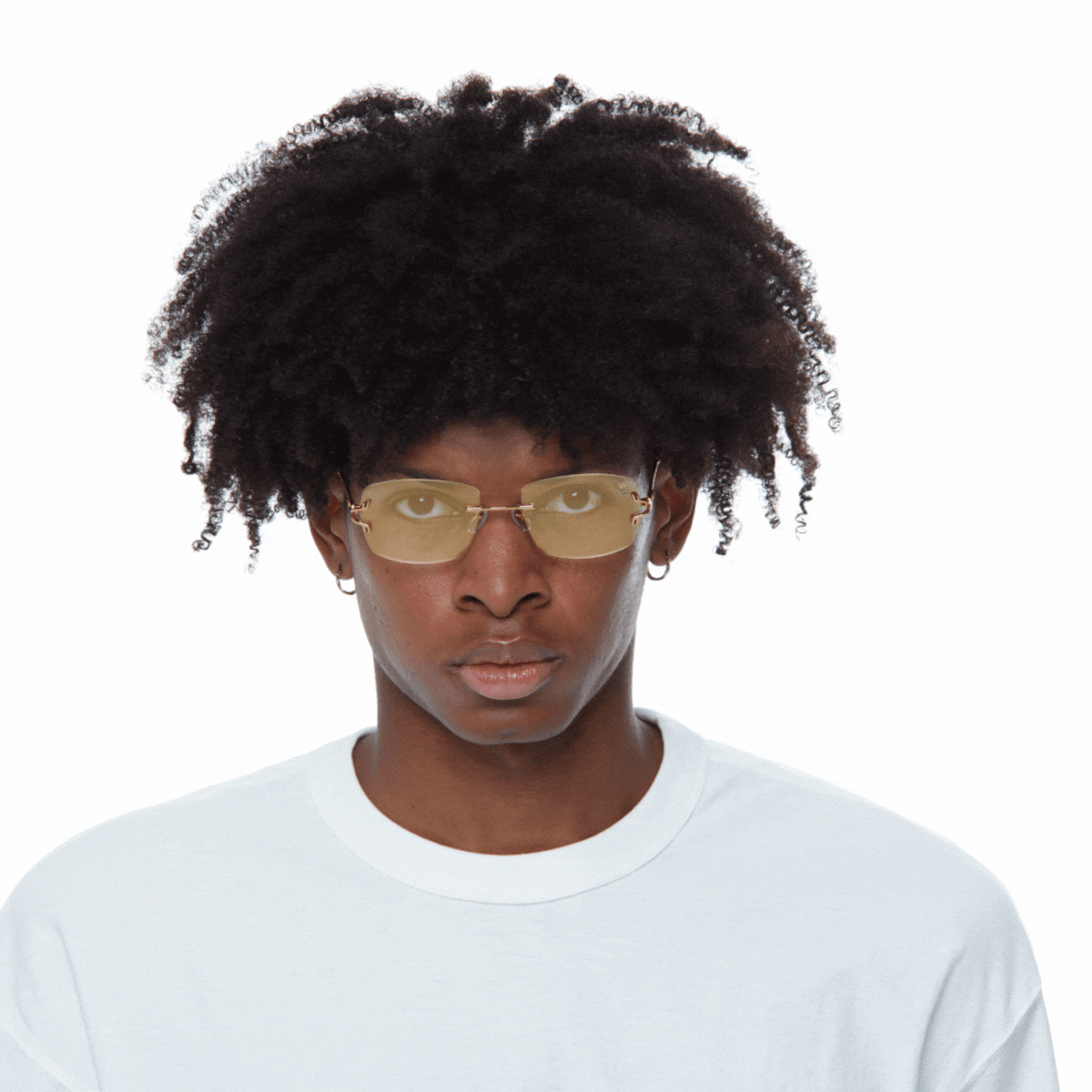 24KT Gold Rimless Drill Mount for Glasses - Premium Eyewear Accessory for Bal Harbour Style | Perfect for Reading, Driving & Fashion