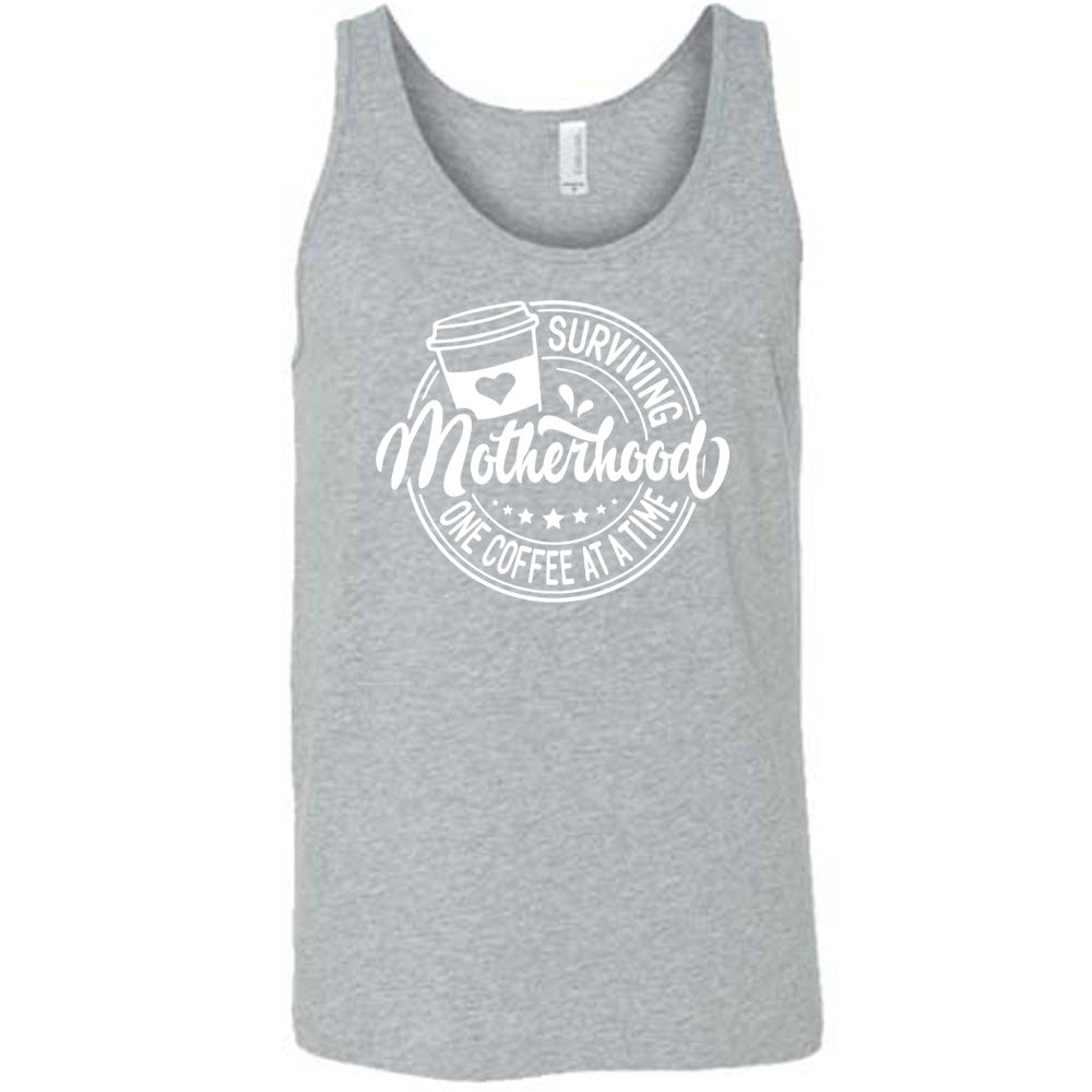 Funny Unisex T-Shirt 'Surviving Motherhood One Coffee at a Time' - Perfect Gift for Moms, Coffee Lovers - Great for Mother's Day, Baby Showers & Everyday Wear