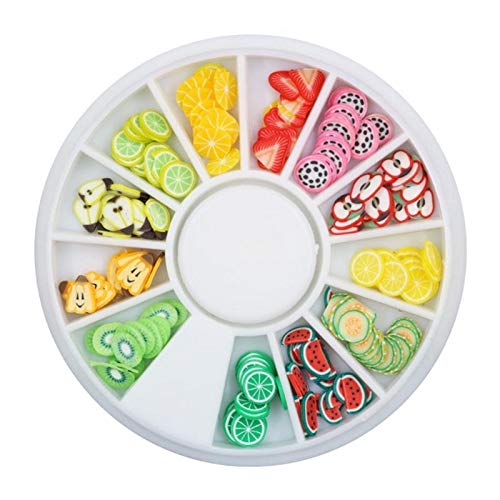 3D Fruit Pattern Nail Art Sequins - Soft Clay Rhinestones for DIY Nails Decorations | Perfect for Manicures, Nail Salons & Home Nail Art Designs