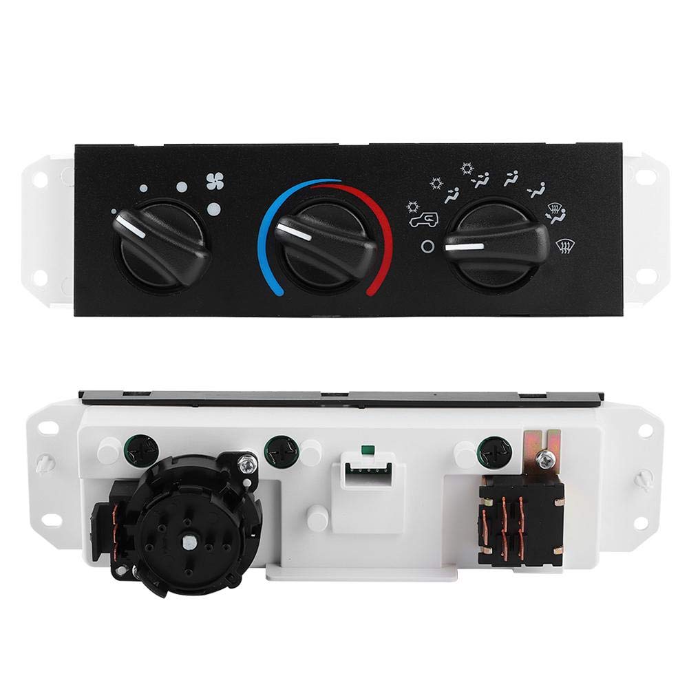 Auto Car A/C Heater Control Panel - HVAC Climate Temperature Control with Blower Motor Switch HS-373 55037473AB | Perfect for Vehicle AC System Repair & Climate Control Replacement