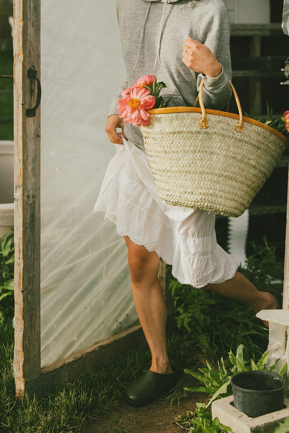 Traditional Palm Shopper - Handwoven Natural Fiber Shopping Bag - Eco-Friendly Reusable Grocery Tote for Farmers Market, Beach & Daily Use