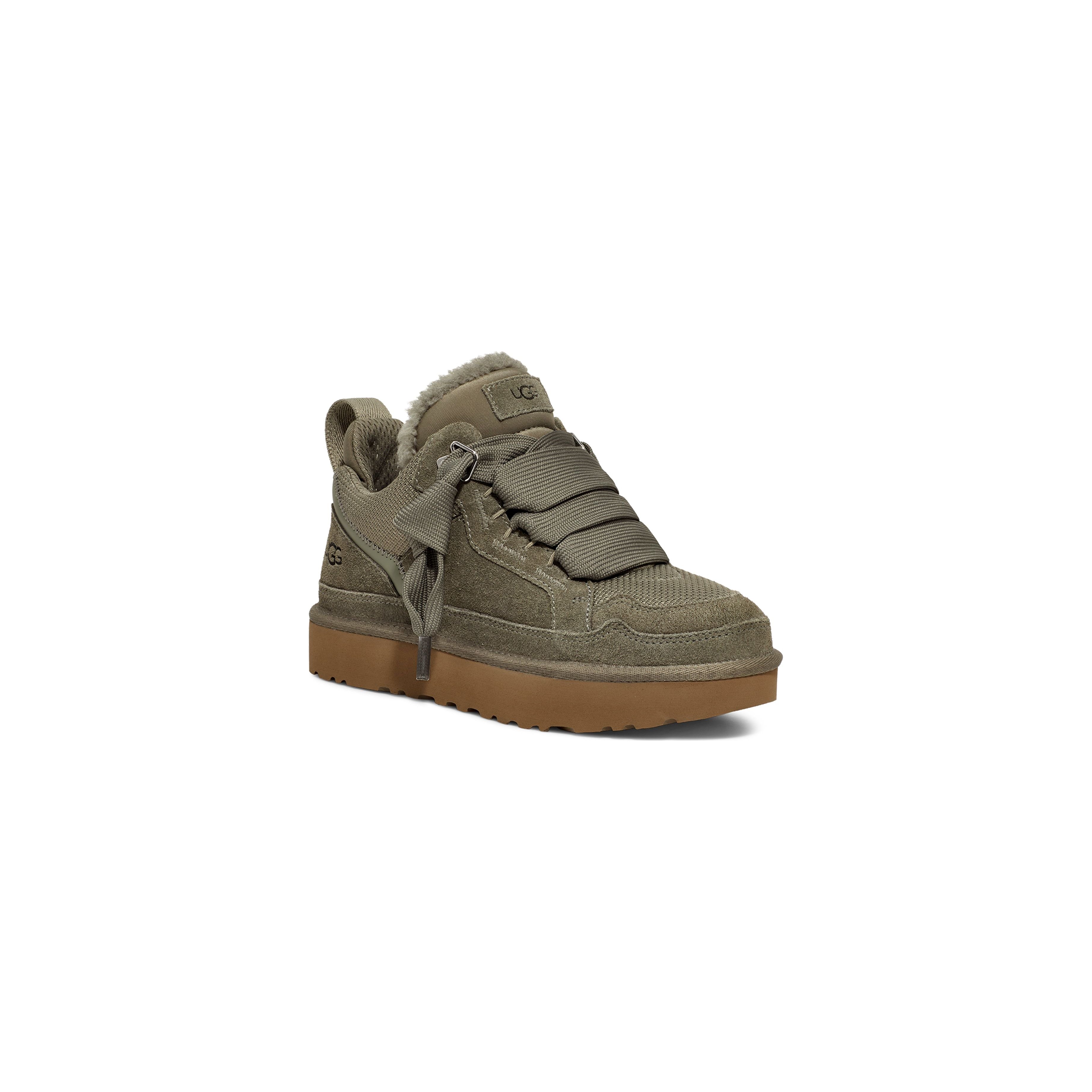UGG Women's Lowmel Boots - Waterproof Winter Ankle Boots for Women, Moss Green Suede, Comfortable & Warm for Snow, Outdoor, Casual Wear