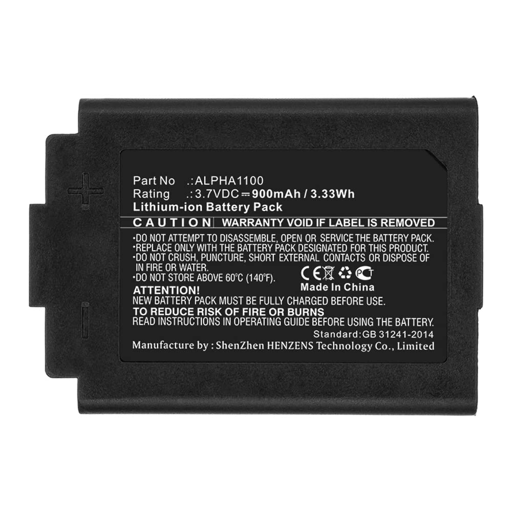 Synergy Digital Wireless Headset Battery - 3.7V Li-ion 900mAh Replacement Battery for ALPHA1100 Headset | Perfect for Office Calls, Customer Service & Remote Work