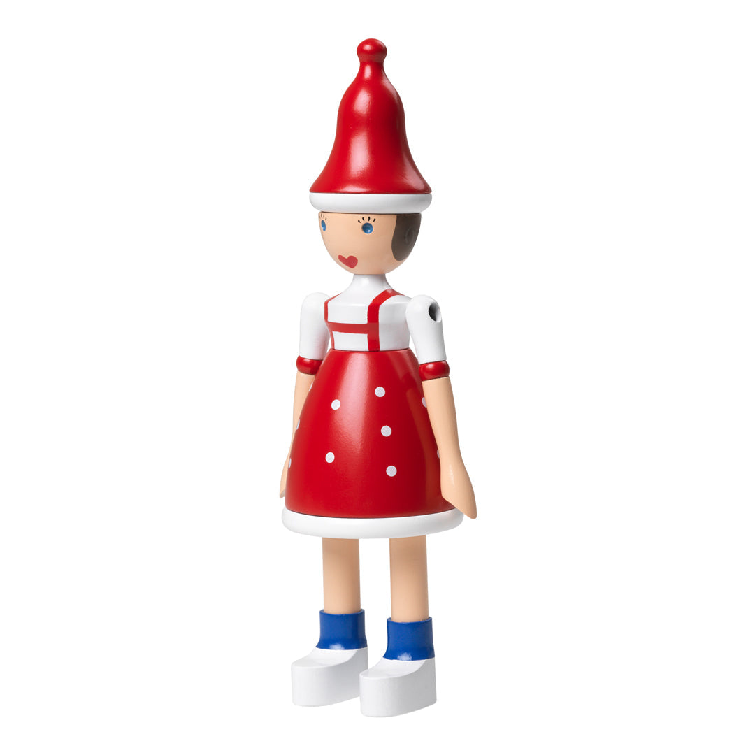 Christmas Lisa Figurine - Handmade Holiday Decor for Tree, Mantel & Gifts | Perfect for Christmas Village Displays & Festive Home Decor