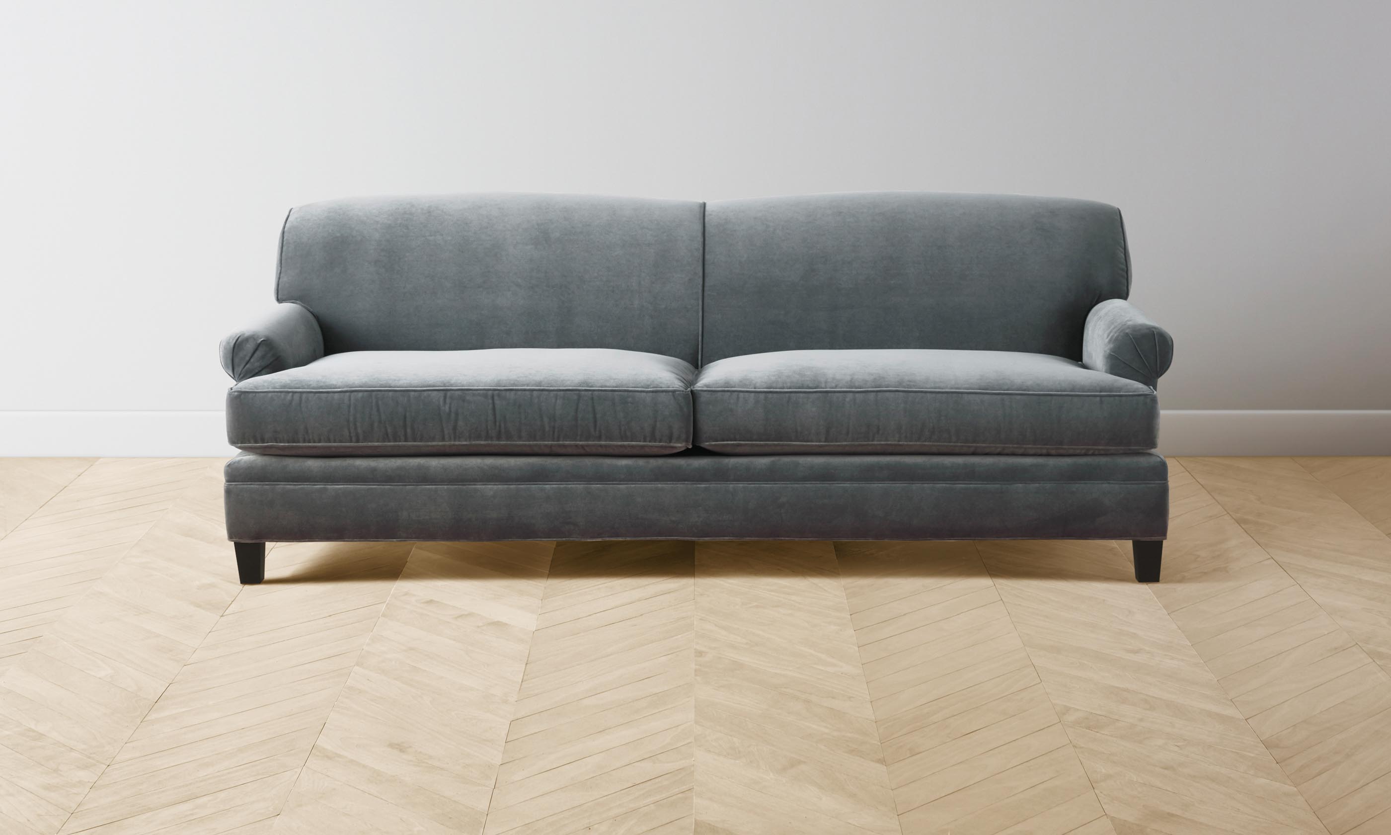 Carmine Sofa - Luxe Performance Velvet in Seafoam Green | Modern Living Room Furniture for Small Spaces & Apartments