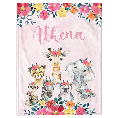 Floral and Animals - Pale Pink