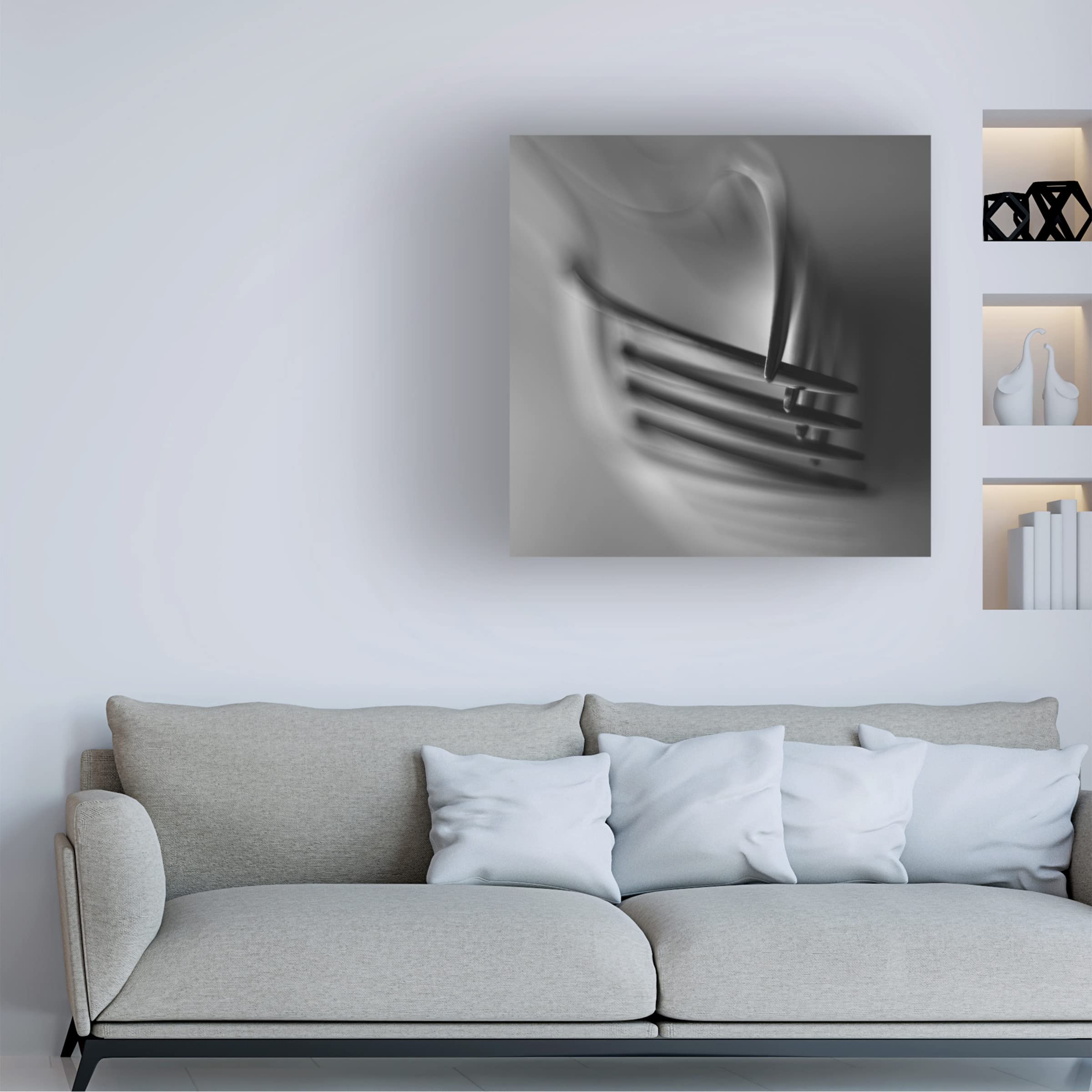 Trademark Fine Art 'Interlock' Abstract Canvas Wall Art by Jutta Kerber - Modern Home Decor for Living Room, Bedroom & Office