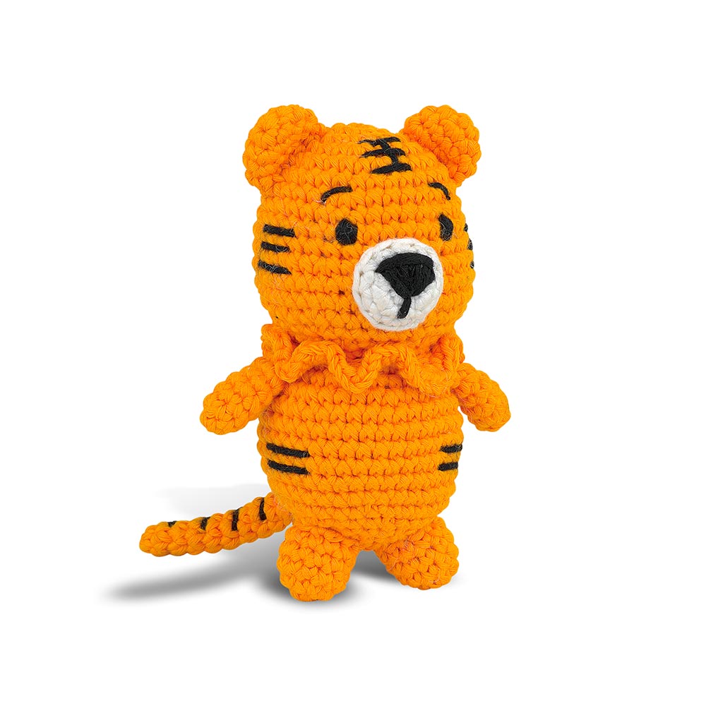Amigurumi Crochet Kit - DIY Tiger Plush Toy (Ralph the Tiger) | Complete Beginner-Friendly Crochet Set with Yarn, Hook & Instructions | Perfect for Crafting, Gifts & Home Decor