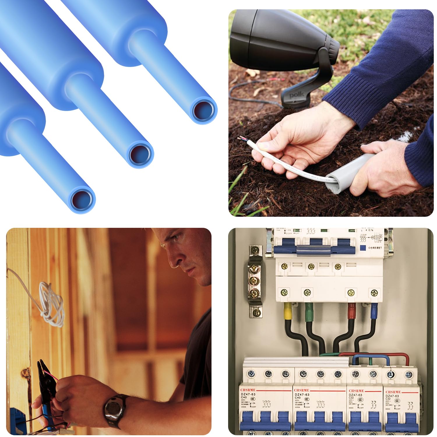 1/2 Inch Waterproof Heat Shrink Tubing - 3:1 Marine Heat Shrink Tube with Adhesive Lined, 10 Feet Blue Wire Shrink Wrap for Electrical Wiring - Perfect for Boat, Automotive & DIY Electronics Protection