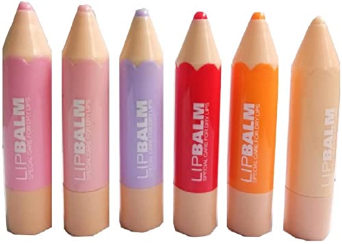 Dream Crayons Adorable Lip Balm Set - Cherry & Strawberry Flavored for Soft Pink Lips | Natural Moisturizing Lip Care for Kids & Adults | Perfect for School, Travel & Daily Use