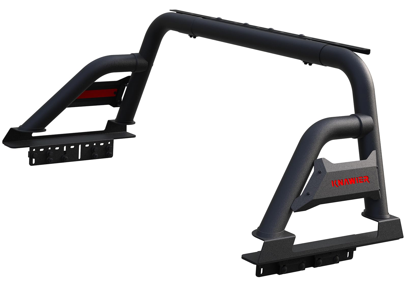 Adjustable Sport Chase Rack Roll Bar for Mid-Size Pickup Trucks - Compatible with Jeep Gladiator, Nissan Frontier, GMC Canyon, Ford Ranger, Chevy Colorado & Toyota Tacoma | Light Mount Ready | Textured Black Powder Coating | Off-Road & Adventure Use