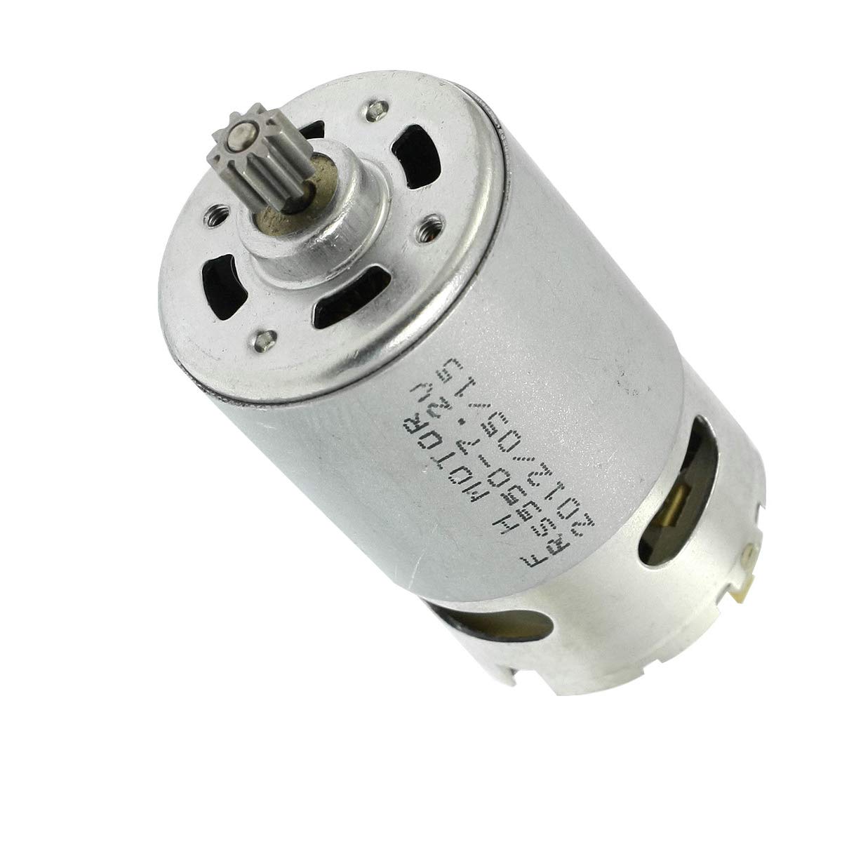7.2V DC Electric Motor with 9 Teeth Gear - High Torque Rechargeable Permanent Magnet Motor for Electric Drills, DIY Projects, and Power Tools