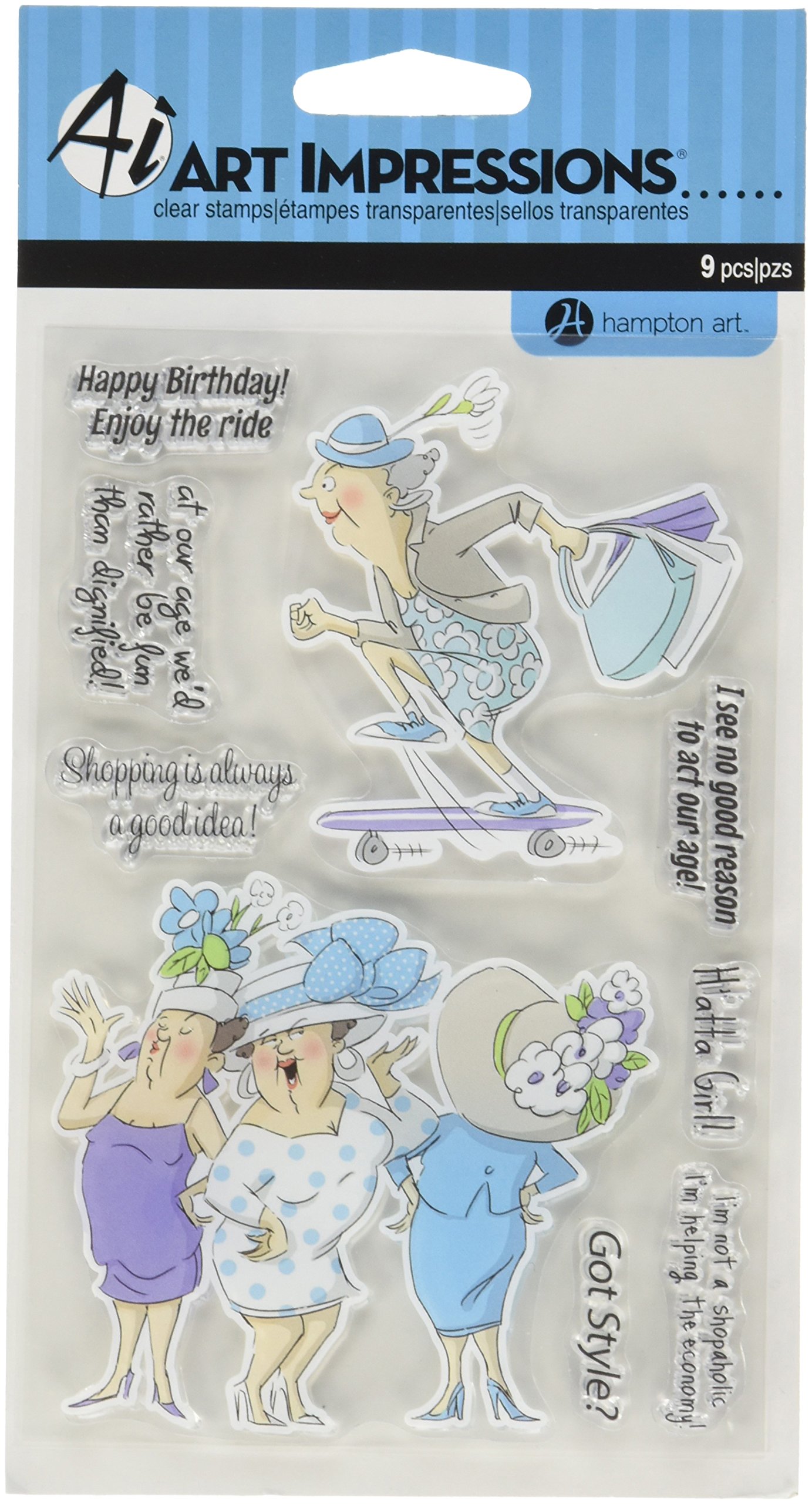 Hampton Art Impressions Clear Stamps - Fashion Style People Stamps for Card Making, Scrapbooking & DIY Crafts - Perfect for Greeting Cards, Journals & Paper Projects