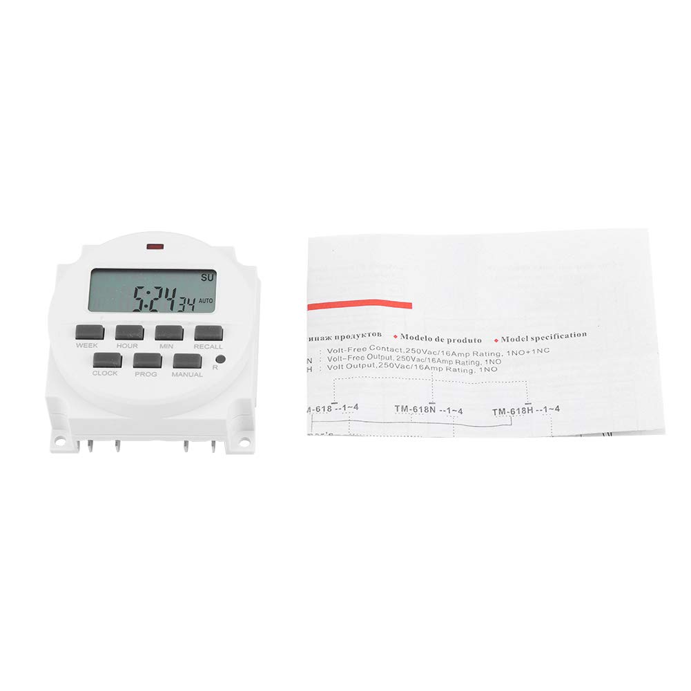 03 Electric Timer Switch - Digital Programmable Outlet Timer for Fans, Lights, Ventilation & Heaters | Energy Saving, Indoor/Outdoor Use | Perfect for Home, Office & Workshop Automation