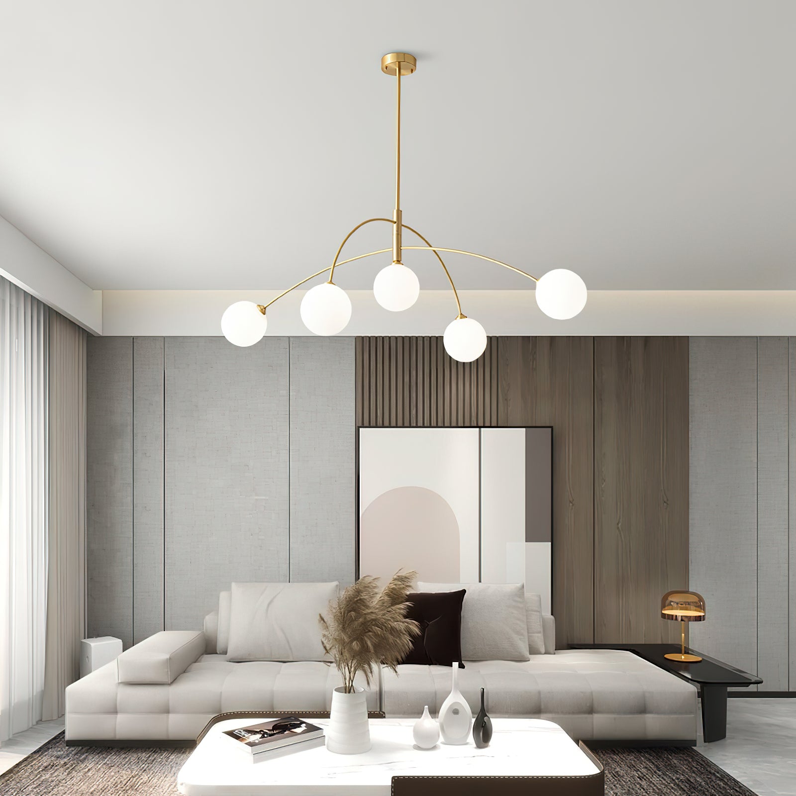 Elegant Fellows Chandelier - Modern Crystal Ceiling Light Fixture for Dining Room, Living Room & Bedroom | Perfect for Home Decor & Interior Design