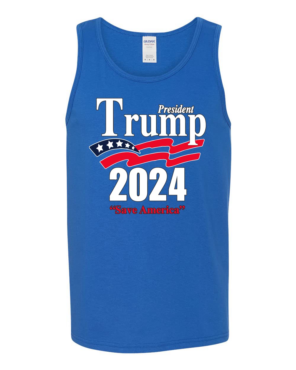 Wild Bobby Keep America Great | Trump 2020 Patriotic Men's Graphic Tank Top - Perfect for Political Rallies, Fourth of July & Conservative Events