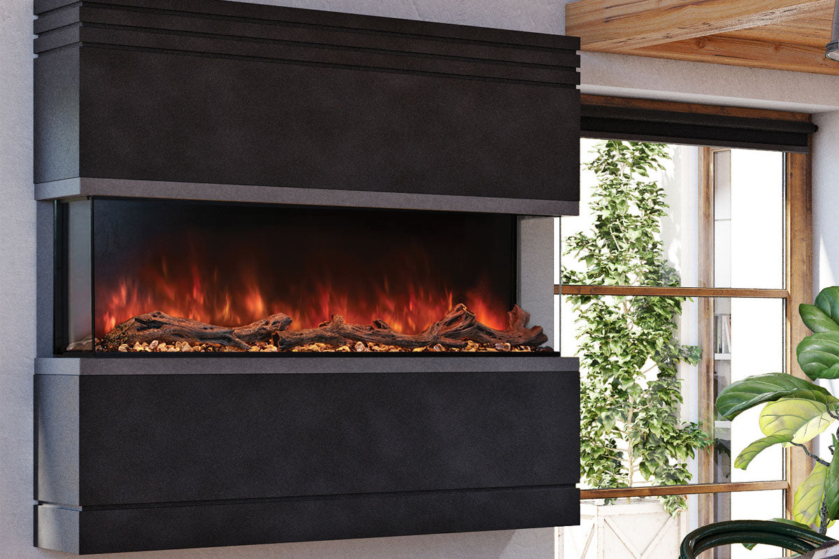 Modern Flames Landscape Pro Multi 56-Inch 3-Sided/2-Sided Built-In Electric Fireplace - Perfect for Living Rooms, Bedrooms & Home Theater Spaces