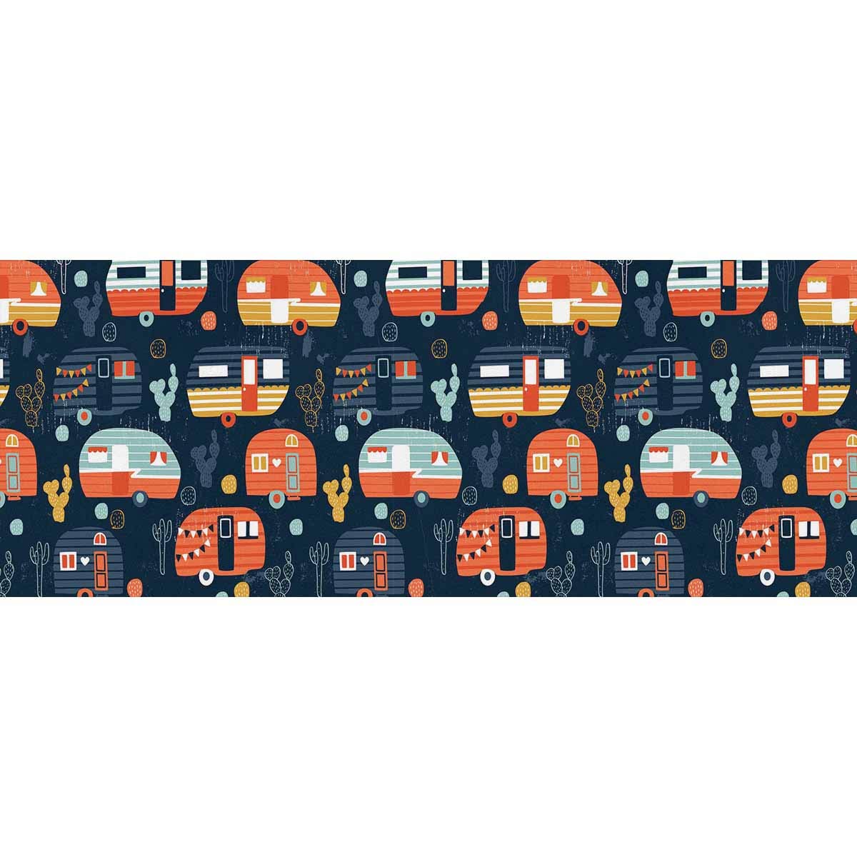 InterestPrint Orange Camper Pattern Gift Wrapping Paper Rolls - 3 Rolls for Birthday, Valentine's Day, Christmas Presents | Perfect for DIY Crafts, Party Decorations & Holiday Gift Wrapping