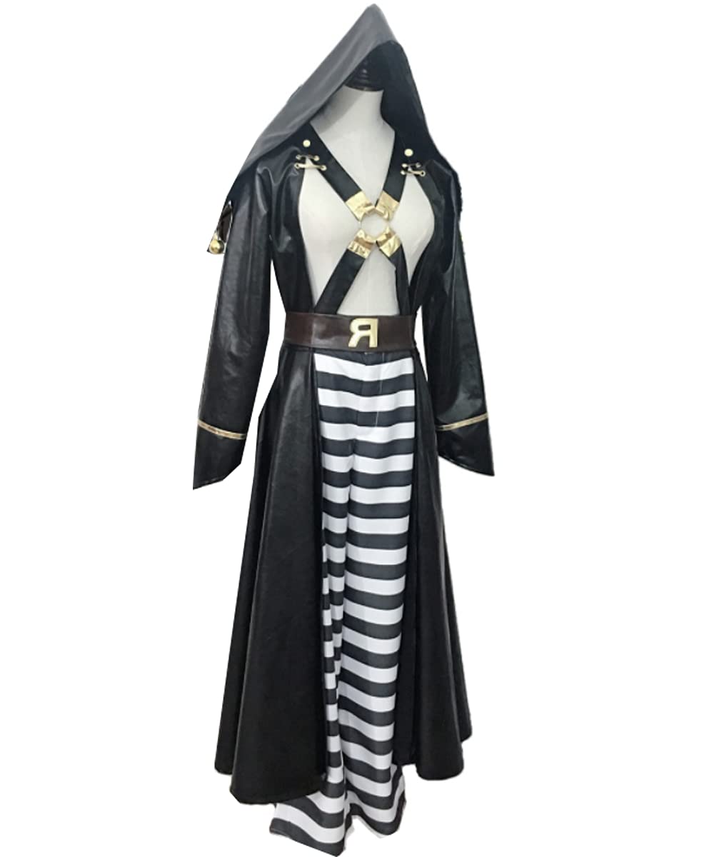 Men's Anime Cosplay Leather Uniform Costume - Halloween Party, Comic Con & Cosplay Events - High-Quality Faux Leather Suit for Role-Playing & Costume Parties