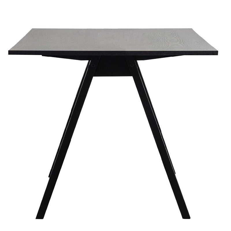 VARDEN 170cm Black Ash Wood Dining Table - Modern Kitchen & Dining Room Furniture for 6-8 People - Perfect for Family Gatherings & Dinner Parties