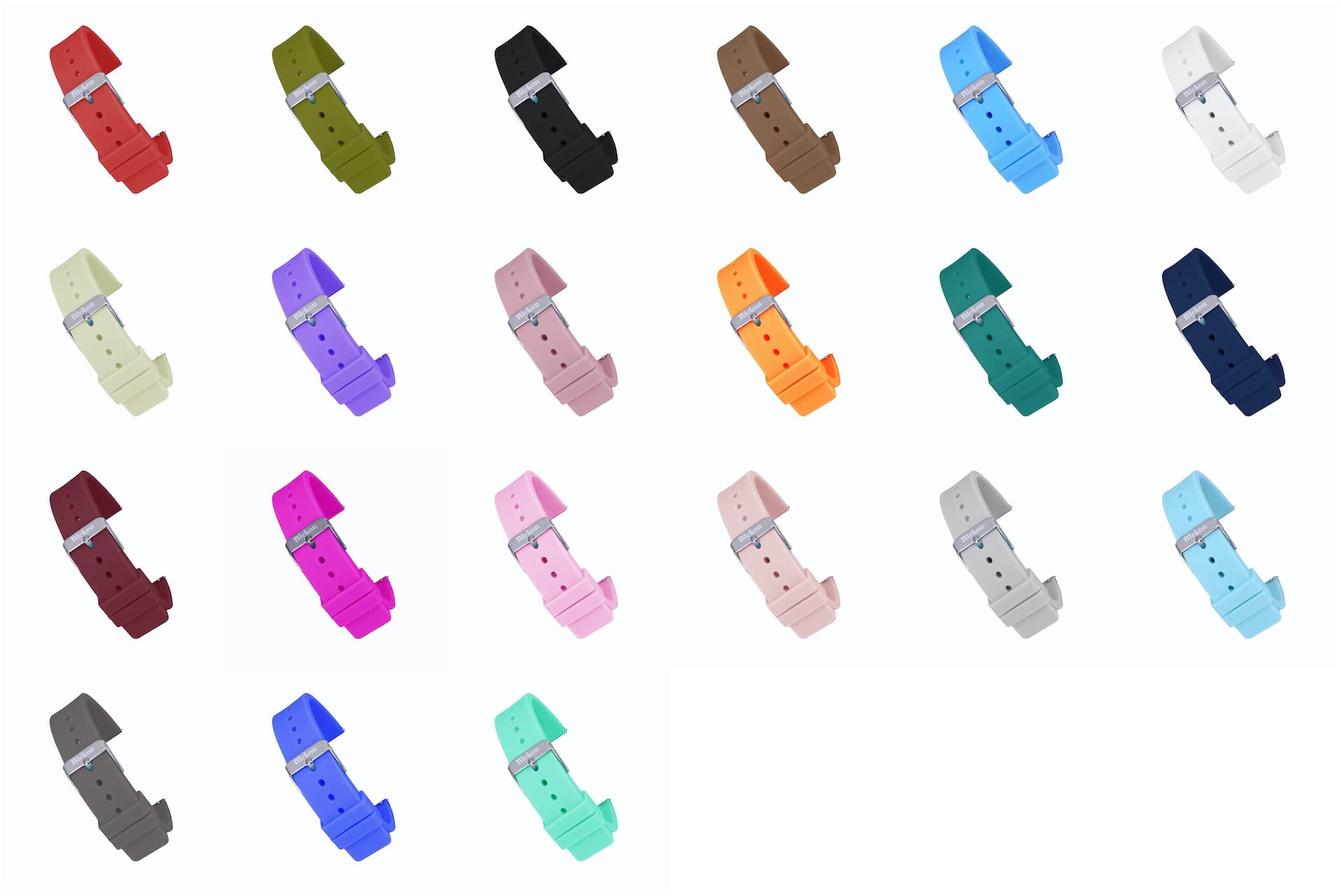 Blekon Original 18mm Silicone Watch Band Replacement for Nurse Watches – Soft, Dust Resistant, Easy Clean Strap for Men & Women | Perfect for Medical Professionals, Healthcare Workers & Hospital Use