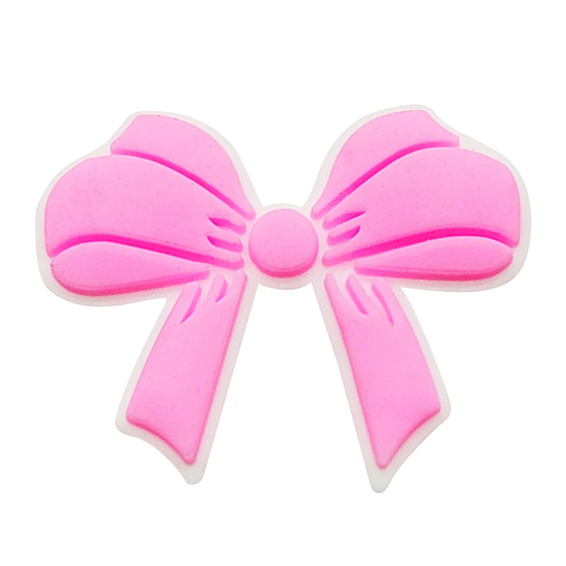 Pink Rainbow Flower Shoe Charms for Crocs - Cute Shoe Accessories & Decorations for Women & Girls - Perfect Gift for Sandals & Jibbitz - Great for Casual Wear, Beach Outfits & Summer Fashion
