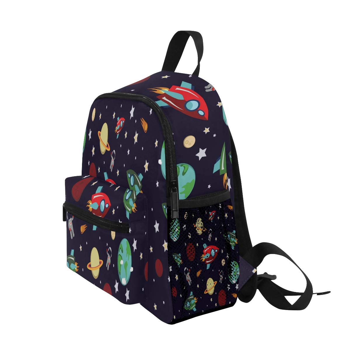 Kids Astronaut Backpack - Lightweight Outer Space Rocket Planets Star Design, Durable Toddler Book Bag for Preschool, Kindergarten & Daycare - Perfect for School, Travel & Toys Storage