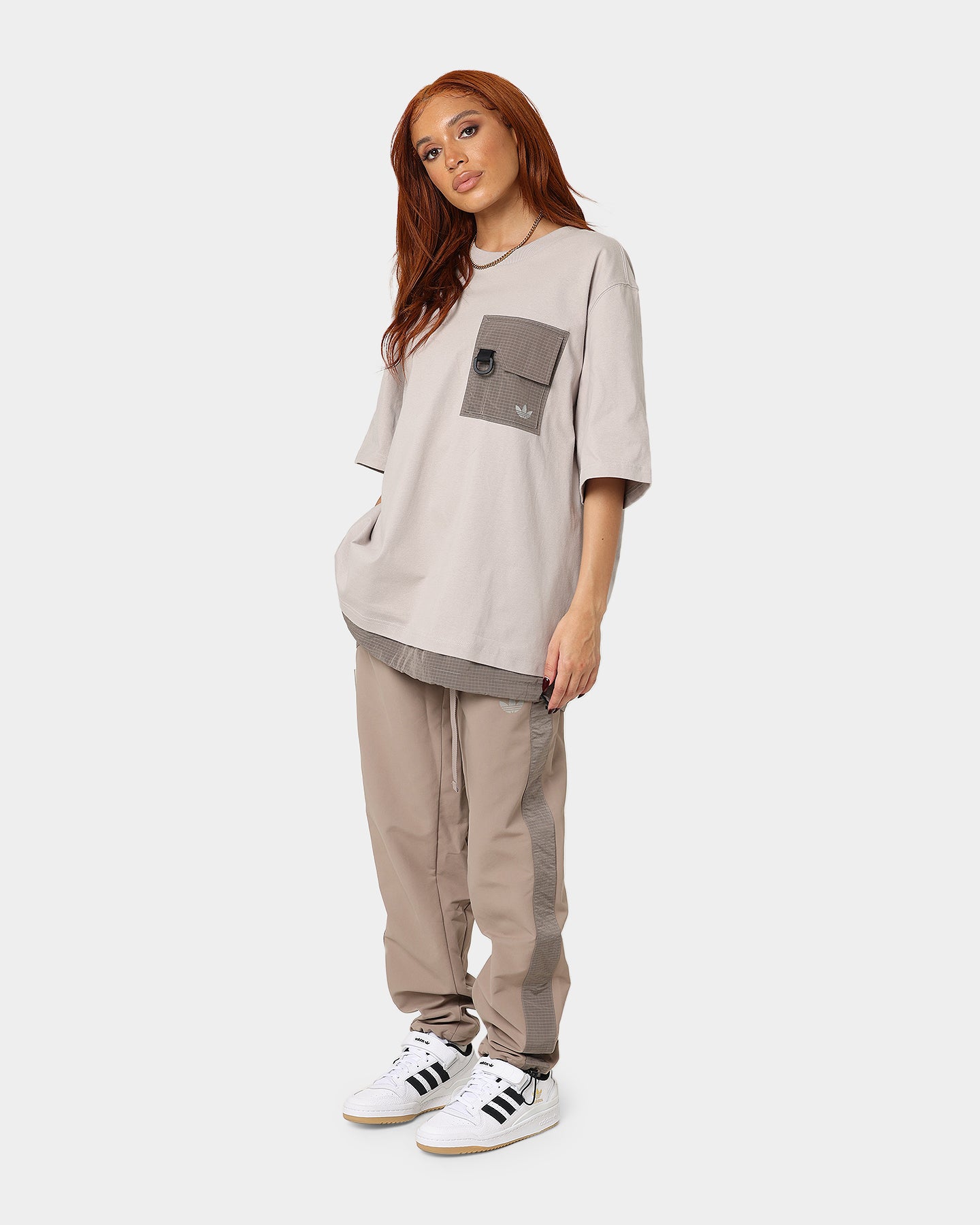 Adidas Originals Men's T-Shirt - Light Brown Casual Tee for Everyday Wear & Street Style