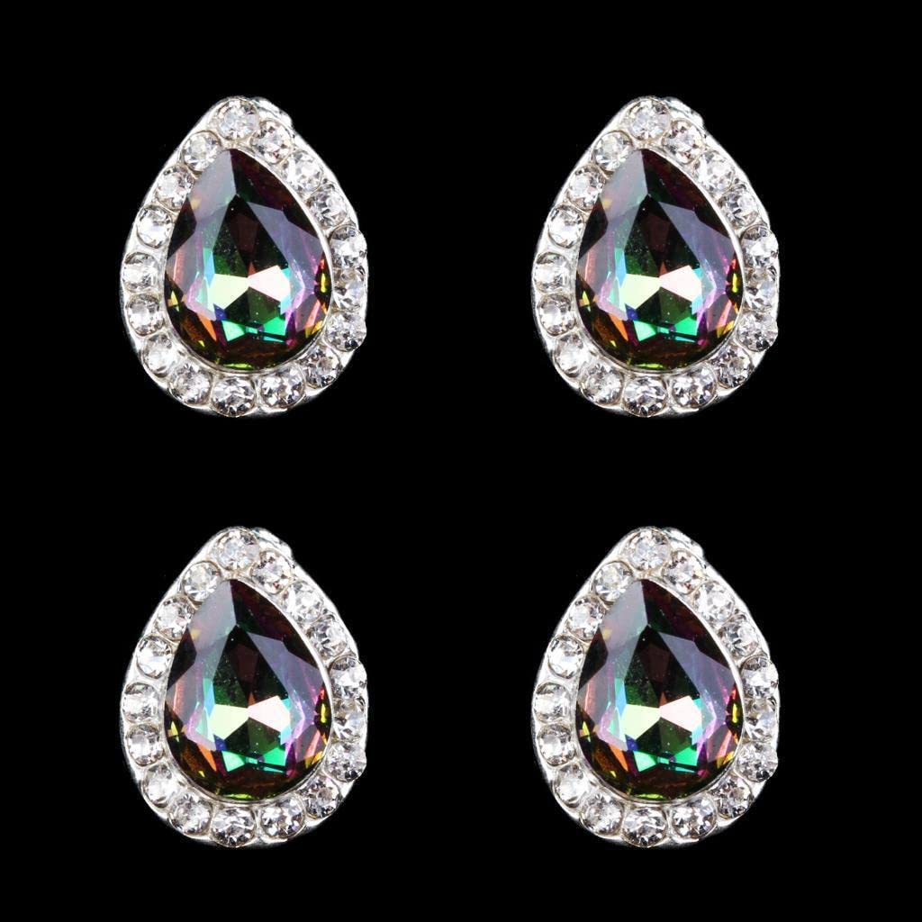 MYADDICTION 10pcs Crystal Rhinestone 3D Nail Art Charms - DIY Salon Manicure Decorations, Glitters for Nails | Perfect for Bridal, Party, Acrylic & Gel Nail Designs | Nail Care Accessories for Women