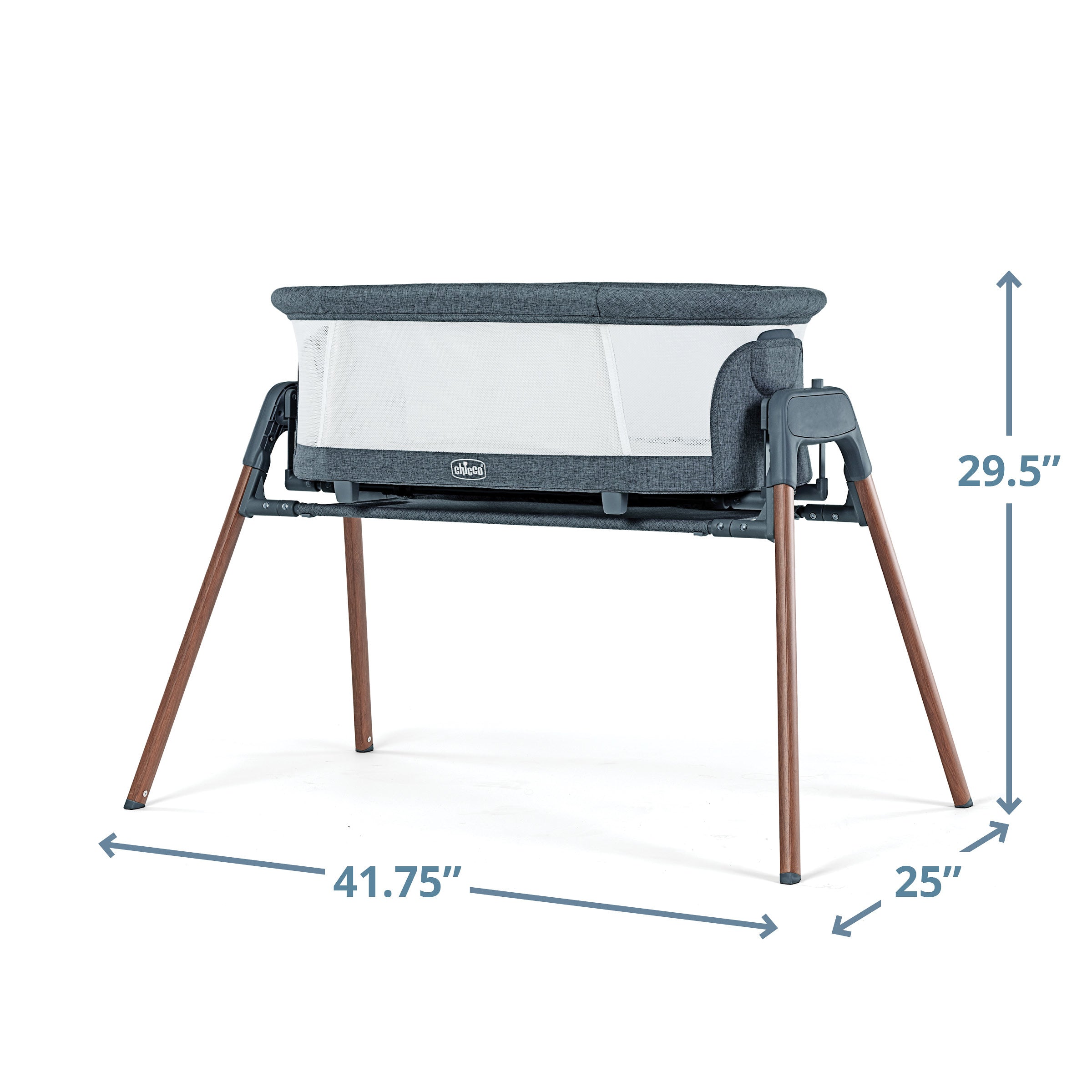 Chicco LullaGlide 3-in-1 Bassinet - Portable Baby Crib with Adjustable Height & Vibration - Perfect for Nursery, Bedroom & Travel