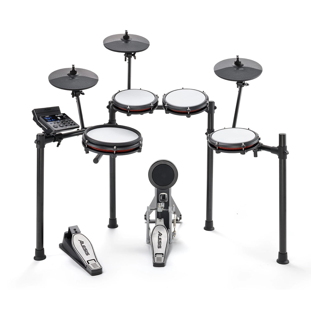 Alesis Nitro Max Mesh Electronic 5-Piece Drum Kit - Professional Electronic Drum Set for Home Studio & Live Performance | Perfect for Beginners & Drummers