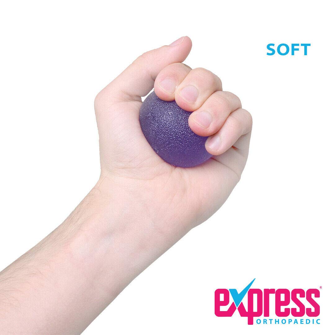 Express Orthopaedic® - Medically Approved Hand Therapy Balls Set of 3 - Resistance Squeeze Balls for Strength Training & Rehabilitation - Ideal for Arthritis, Carpal Tunnel & Post-Surgery Recovery