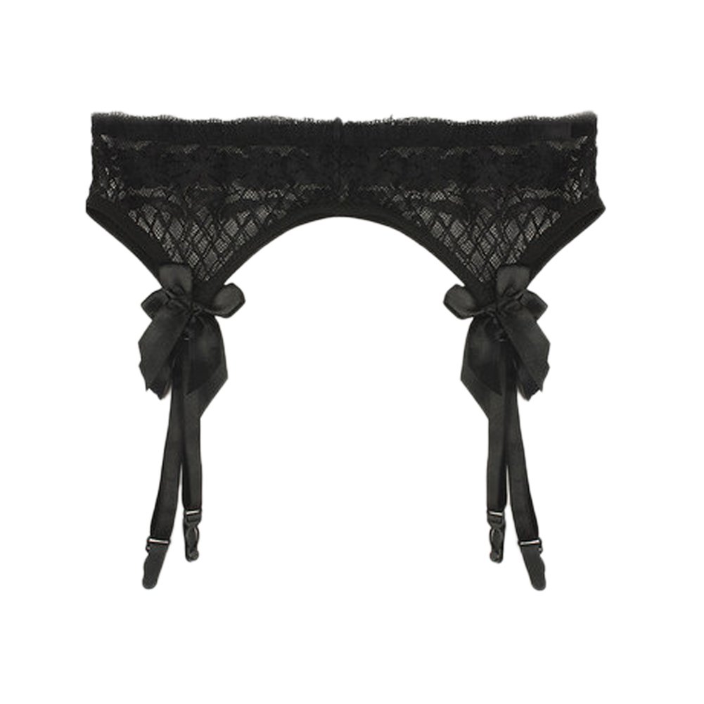 Sexy Women's Lace Garter Belt with Adjustable Straps & Metal Clips - Stocking Holders for Bridal Lingerie, Boudoir, and Special Occasions