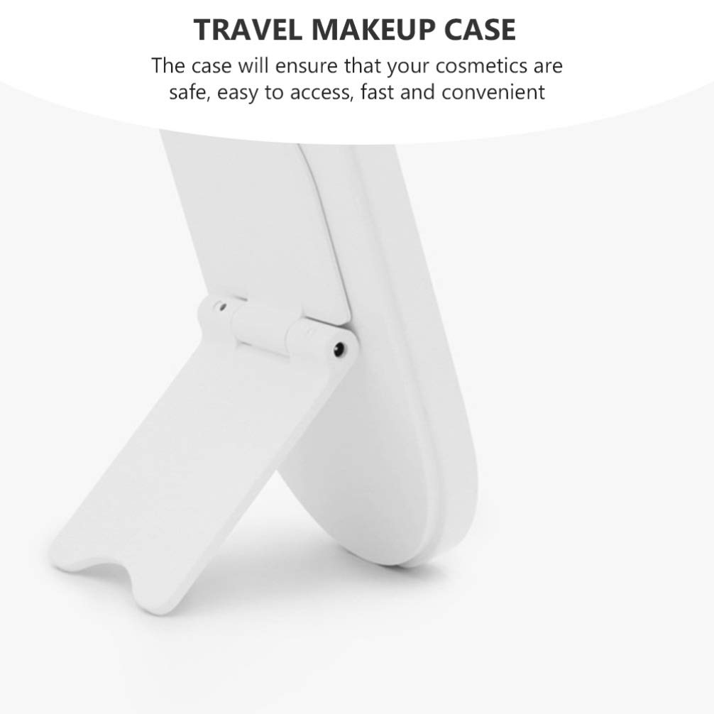 VALICLUD Portable Makeup Organizer with LED Light Mirror - Travel Cosmetic Storage Case for Makeup Brushes, Lipsticks & Beauty Essentials | Perfect for Travel, Home Vanity & Professional Makeup Artists